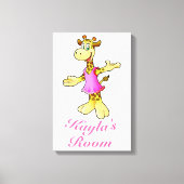 Giraffe Canvas Afdruk (Voorkant)