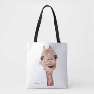 Giraffe Canvas Tas