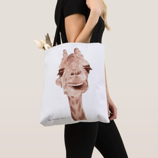 Giraffe Canvas Tas (Dichtbij)