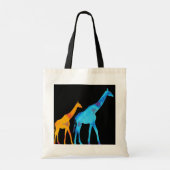 Giraffe Canvas tas (Achterkant)