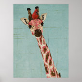 GIRAFFE & CARDINAL POSTER (Voorkant)