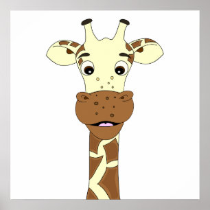 Giraffe cartoon kinder poster