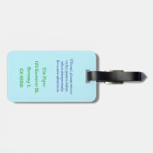  Giraffe cartoon label met offerte Bagagelabel (Achterkant horizontaal)