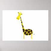 Giraffe cartoon poster (Voorkant)