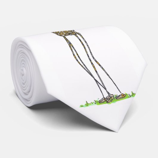 Giraffe cartoon stropdas (Opgerold)