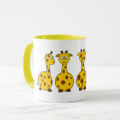 Giraffe cartoons mok (Voorkant links)