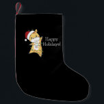 Giraffe Christmas Giraffes Winter Animals Cl Kleine Kerstsok<br><div class="desc">De giraf voor Kerstmis met sprookjes. Vreemde dieren met geschenken en sneeuw voor de feestdagen. Ook grappig voor Kerstmis in juli. Giraffes zijn zoete dieren en perfect voor Kerstmis.</div>