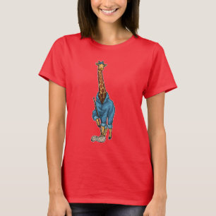 Giraffe Cleaner Mop T-shirt