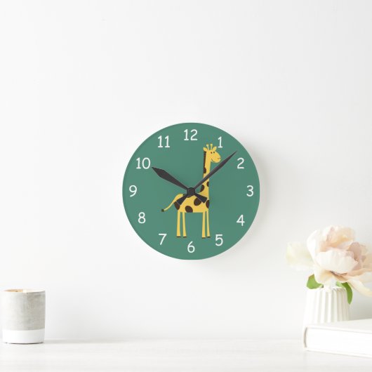Giraffe Clock Ronde Klok (Huis)