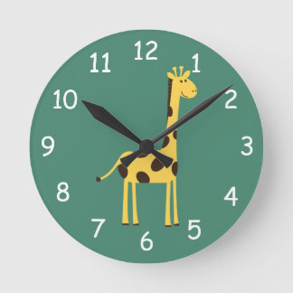 Giraffe Clock Ronde Klok