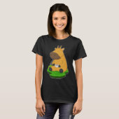 Giraffe Coffee Cup T-shirt (Voorkant volledig)