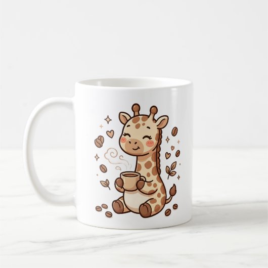 Giraffe Coffee Kawaii Mok (Links)