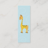 Giraffe Contactkaartje (Achterkant)