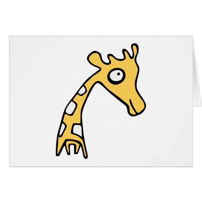 Giraffe coole illustratie (Voorkant Horizontaal)