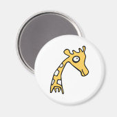 Giraffe coole illustratie magneet (Voorkant / Achterkant)