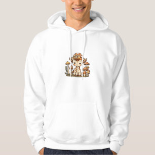 Giraffe Cottagecore Mushroom _1 Hoodie