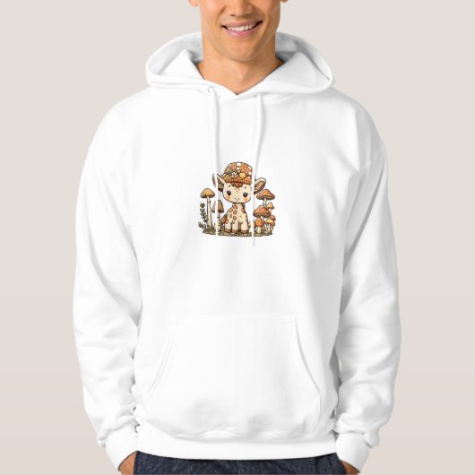 Giraffe Cottagecore Mushroom _1 Hoodie (Voorkant)