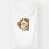 Giraffe Cottagecore Mushroom _1 Spandoek (Verticaal)