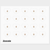Giraffe Cottagecore Mushroom Hart Sticker (Vel)