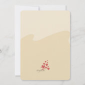 Giraffe Couple Boy Baby shower Invitation Kaart (Achterkant)