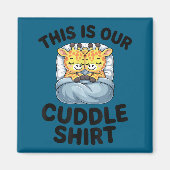 Giraffe Couple Cute Love This Is Our Cuddle  Magneet (Voorkant)