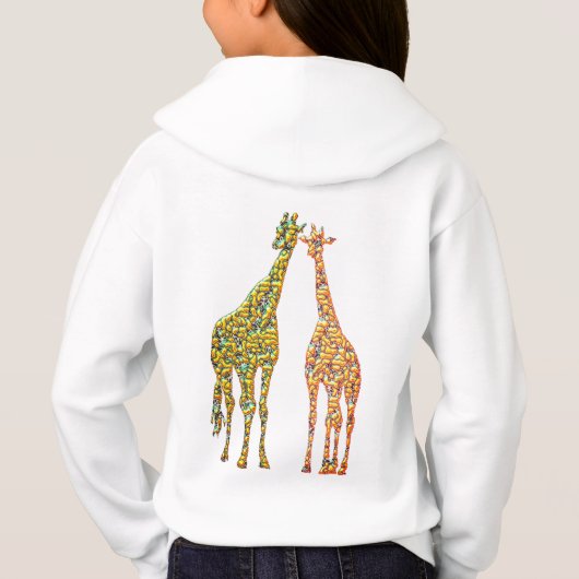 Giraffe Couple Hoodie (Achterkant)