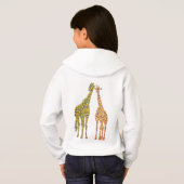 Giraffe Couple Hoodie (Achterkant volledig)