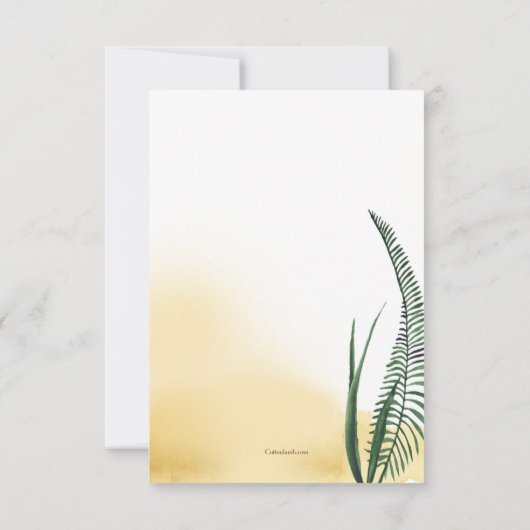 Giraffe Couple Save the Date Notice (Achterkant)