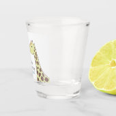 Giraffe Couple Wedding Anniversary Shot Glas (Rechts)