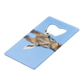 Giraffe Creditkaart Flessenopener (Achterkant Gekanteld)
