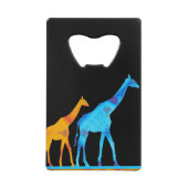 Giraffe Creditkaart Flessenopener (Voorkant)