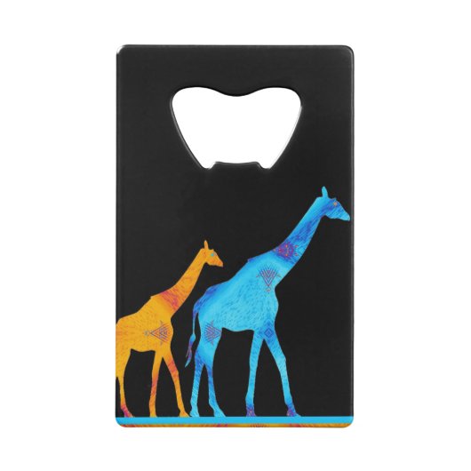 Giraffe Creditkaart Flessenopener (Achterkant)