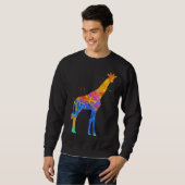 Giraffe Cute Wildlife Animal  Giraffe Graphic Trui (Voorkant volledig)