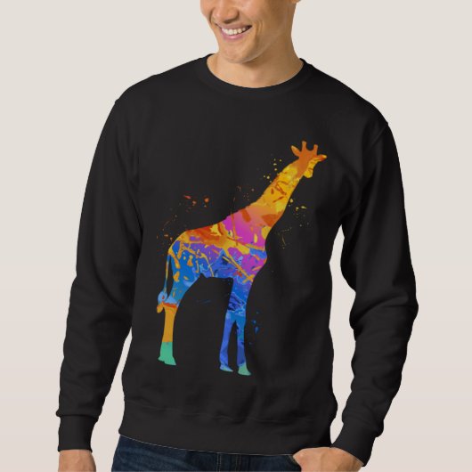 Giraffe Cute Wildlife Animal  Giraffe Graphic Trui (Voorkant)
