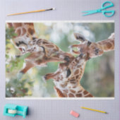 Giraffe Daddy Mama Baby Decoupage Tissuepapier (Craft)