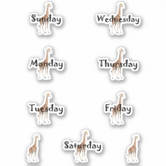 Giraffe dagen op het Weekblad Sticker (Voorkant)