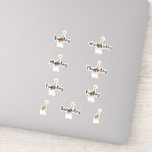 Giraffe dagen op het Weekblad Sticker