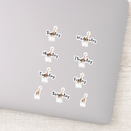 Giraffe dagen op het Weekblad Sticker (Detail)