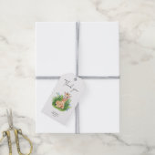 Giraffe - dank je baby shower cadeaulabel (Met Touw)
