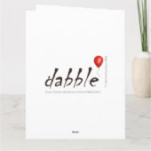 Giraffe Dank Je Wel Vouwbare Wenskaart Kaart (Achterkant)