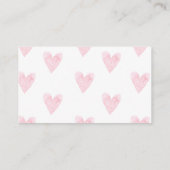 Giraffe Dappere Raffle-kaarten voor babymeisjes Visitekaartje (Achterkant)