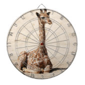 Giraffe Dartboard Dartbord (Voorkant)