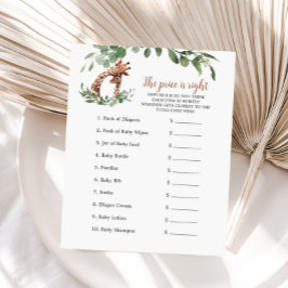 Giraffe De prijs is het juiste spel