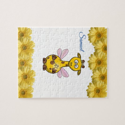 Giraffe Decoratief Jigzaag Puzzle Legpuzzel (Horizontaal)