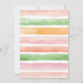 Giraffe Derde Verjaardagsfeestuitnodiging Kaart (Achterkant)