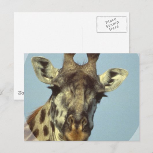 Giraffe Design Briefkaarten (Voorkant / Achterkant)