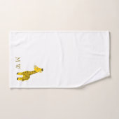 Giraffe Design Met Monogram Bad Handdoek (Handdoek)