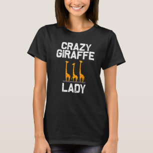 Giraffe Design voor vrouwelijke mama Safari Wildli T-shirt