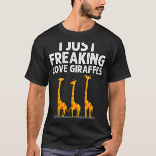 Giraffe Design voor vrouwen Safari Wildlife Anim T-shirt