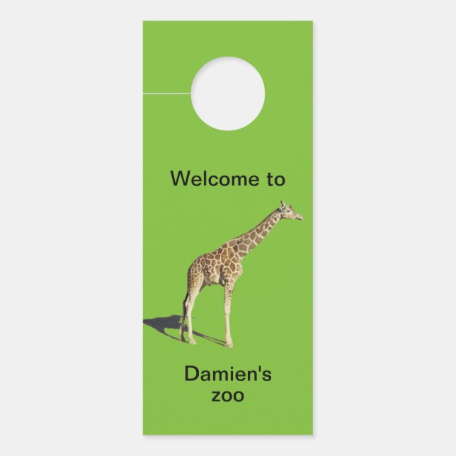 Giraffe Deurhanger (Voorkant)